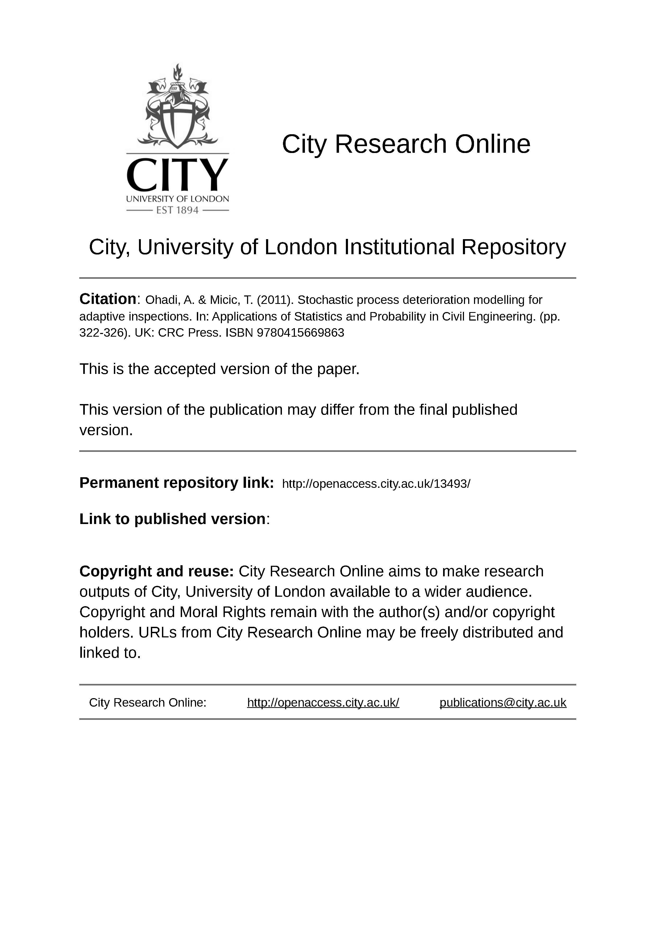 City, University of London Institutional Repository